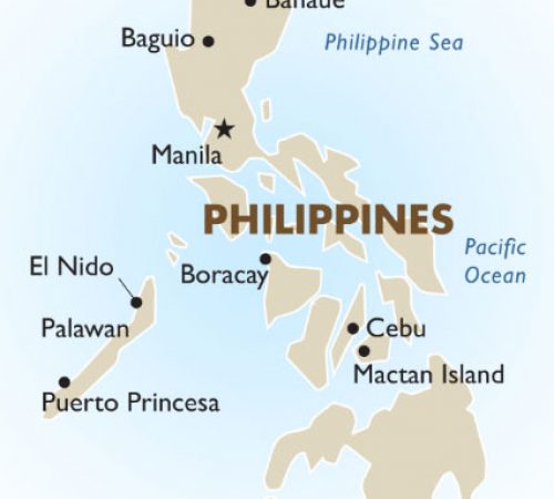 Geographic locations of Cebu & Manila, Philippines